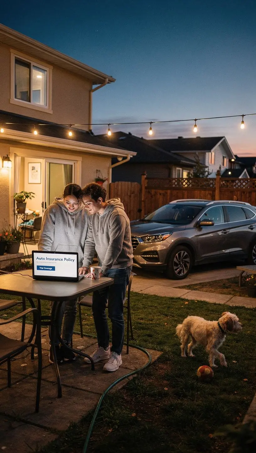 Podręcznik dotyczący ubezpieczenia samochodowego z zaznaczonymi istotnymi informacjami.