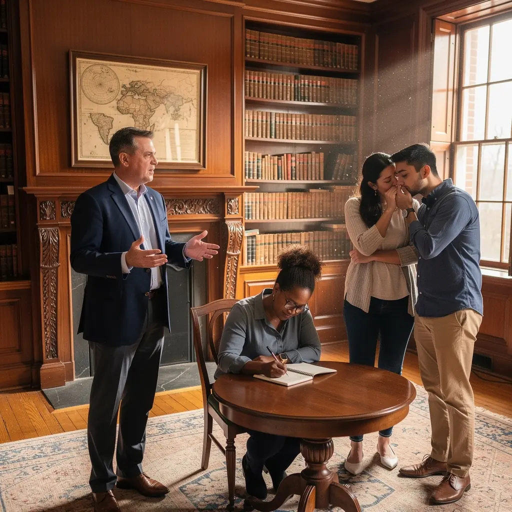 Zespół pracowników przygotowujących się do inspekcji nieruchomości.