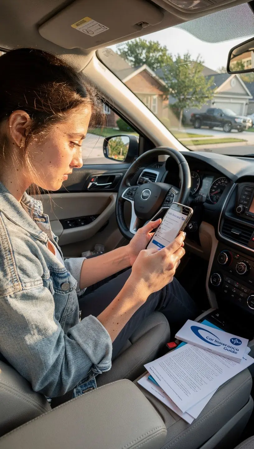 Ilustracja przedstawiająca proces wyboru polisy ubezpieczeniowej krok po kroku.